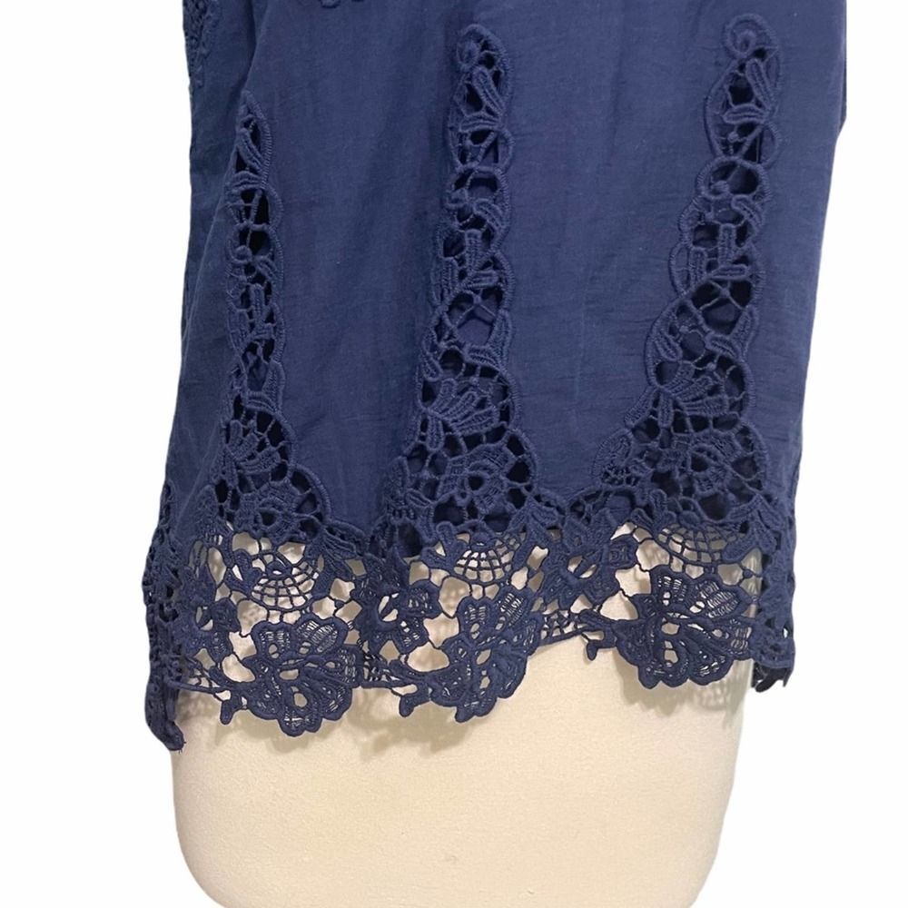 LAmade Donna Lace Keyhole Top Midnight Blue Medium - Picture 5 of 12